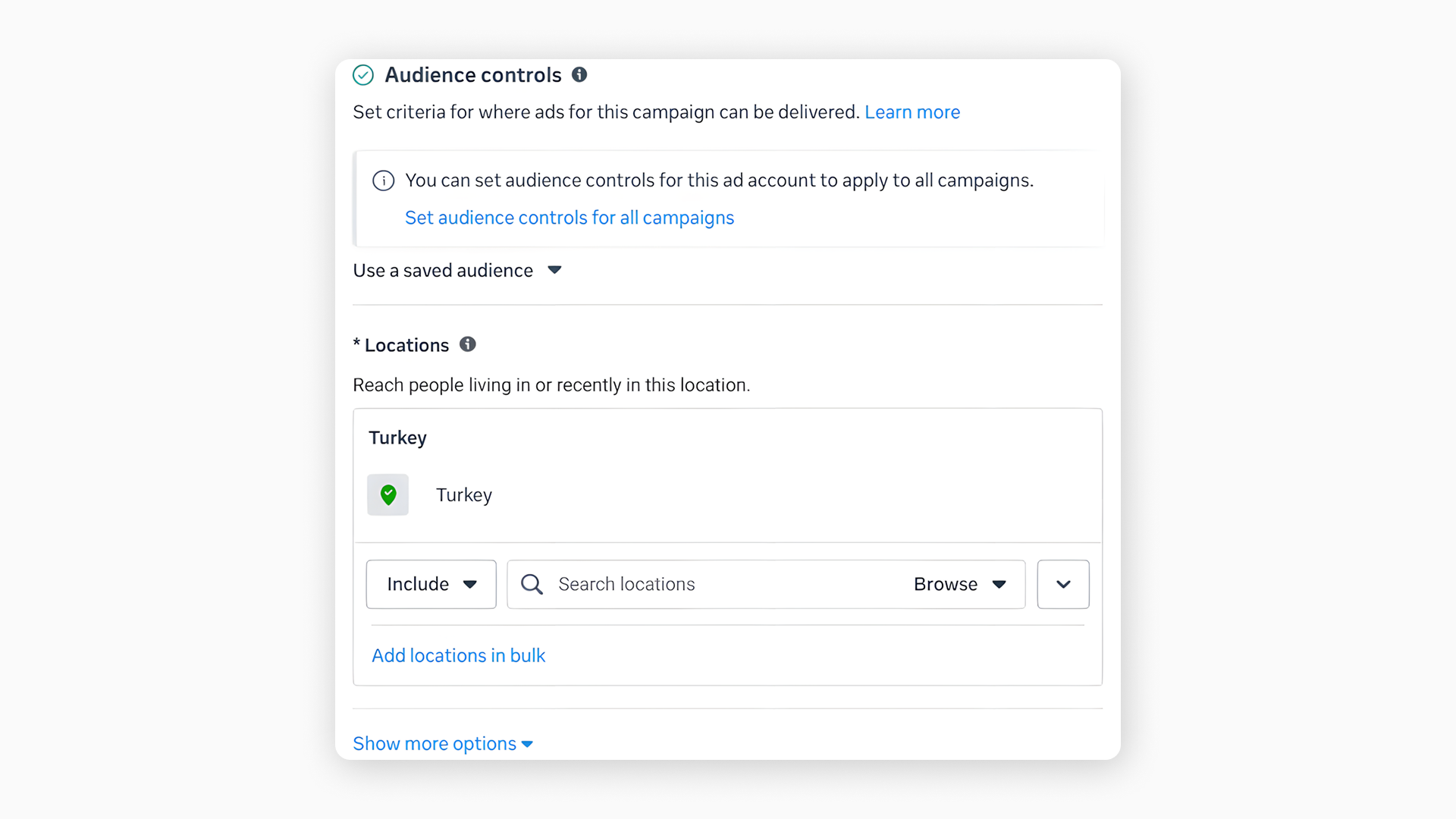 Ads Manager | Audience Controls