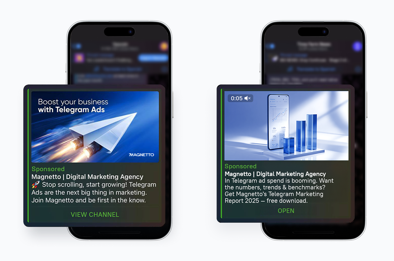 Telegram Ads Creatives in Channels