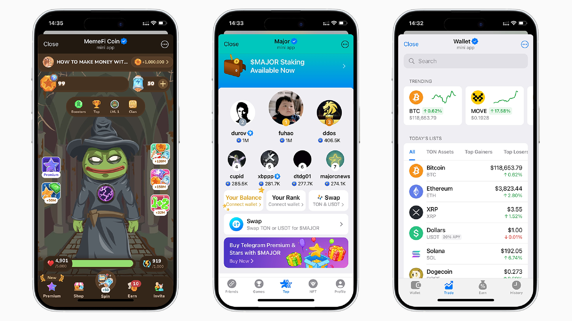 Telegram mini apps